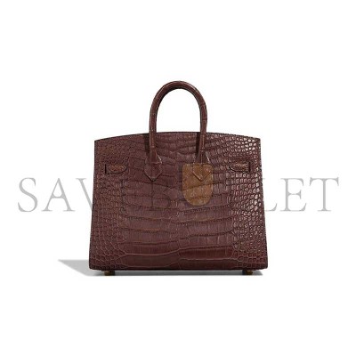 HERMÈS MASTER BIRKIN 25 MATTE ALLIGATOR HAVANE (25*19*13cm)
